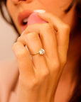 Heart Moissanite Ring 14k Gold, 1.3 Ct. Heart Moissanite Engagement Ring