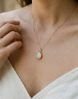 Ethiopian Opal Pendant in 14k Gold - Melt'm Jewelry