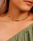 Gold Coin Disc Choker