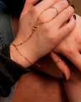 Gold Hand Chain Bracelet