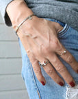 Custom Coordinates Hand Stamped Cuff Bracelet