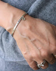 Custom Coordinates Hand Stamped Cuff Bracelet