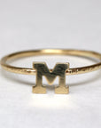 14k Gold Initial Ring