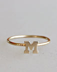 14k Gold Initial Ring