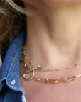 Gold Choker Necklace, Gemstone with Dainty Choker
