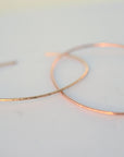 Thin Cuff Bracelet, Hammered Gold Open Bangle