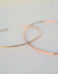 Thin Cuff Bracelet, Hammered Gold Open Bangle - Melt'm Jewelry