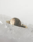 Sunrise Ring in 14K Solid Gold