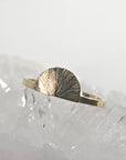 Sunrise Ring in 14K Solid Gold