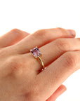 Emerald Cut Ametrine Ring