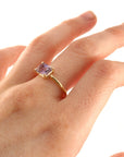 Emerald Cut Ametrine Ring - Melt'm Jewelry