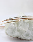 Thin Cuff Bracelet, Hammered Gold Open Bangle