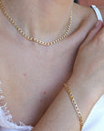 Thick Curb Chain Bracelet, Gold Filled or Sterling Silver - Melt'm Jewelry