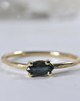 Marquise Cut Sapphire Engagement Ring, September Birthstone Ring