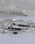 Custom Coordinates Hand Stamped Cuff Bracelet
