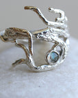 Gemstone Twig Ring in Sterling Silver - Melt'm Jewelry