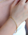 Thick Curb Chain Bracelet, Gold Filled or Sterling Silver - Melt'm Jewelry