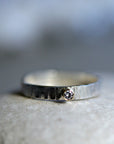 Silver, Gold and Rose Gold Set of 3 Ring with Diamond - Melt'm Jewelry