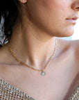 Personalized Heart Initial Necklace Gold Filled - Melt'm Jewelry