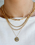 Gold Chain Necklace, Gold Layering Necklace
