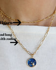 Gold Dainty Figaro Chain Choker Necklace