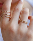 Gold Spiral Ring, in Yellow Gold, Rose Gold or Sterling silver - Melt'm Jewelry