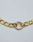 Thick Gold Filled Curb Chain Karma Open Circle Necklace - Melt'm Jewelry