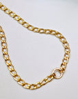 Thick Gold Filled Curb Chain Karma Open Circle Necklace - Melt'm Jewelry