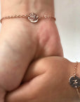 Mother Daughter Initial Bracelet Set - Melt'm Jewelry
