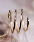 Gold Spiral Ring, in Yellow Gold, Rose Gold or Sterling silver