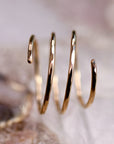 Gold Spiral Ring, in Yellow Gold, Rose Gold or Sterling silver - Melt'm Jewelry