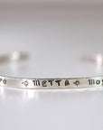 METTA Prayer Cuff Bracelet, Meaningful Jewelry - Melt'm Jewelry