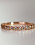 Eternity Ring 14k Yellow Gold, Half Eternity Band