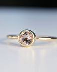 14k Gold Blush Morganite Ring - Melt'm Jewelry