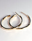 Thick Gold Hoop Earrings