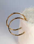 Thick Gold Hoop Earrings