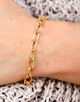 Gold Filled Chain Bracelet, Chunky Chain Bracelet - Melt'm Jewelry