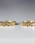 Gold Diamond Huggies (SINGLE or PAIR)