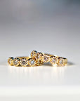 Gold Diamond Huggies (SINGLE or PAIR)