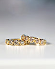 Gold Diamond Huggies (SINGLE or PAIR)