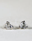 14k White Gold White Sapphire Earrings 14k Gold