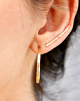 Thick Gold Hoop Earrings