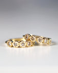 Gold Diamond Huggies (SINGLE or PAIR)