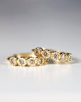 Gold Diamond Huggies (SINGLE or PAIR) - Melt'm Jewelry