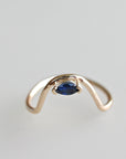 Marquise Sapphire Engagement Ring