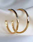 Thick Gold Hoop Earrings