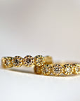 Gold Diamond Huggies (SINGLE or PAIR)