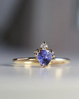 Diamond Tanzanite Ring 14k Gold