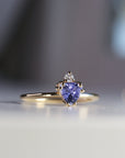 Diamond Tanzanite Ring 14k Gold