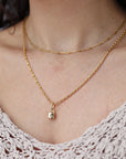 Celestial Padlock Necklace Gold Filled or Sterling Silver, Padlock North Star Necklace, Lock Necklace, Layering Necklace, Meaningful Jewelry